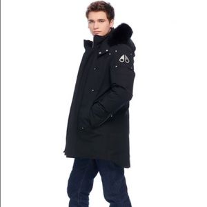 Moose Knuckles Stirling Parka Black Black Fox Fur